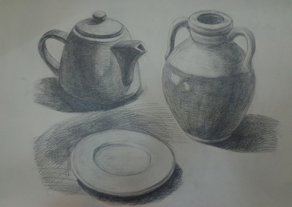 素描静物
